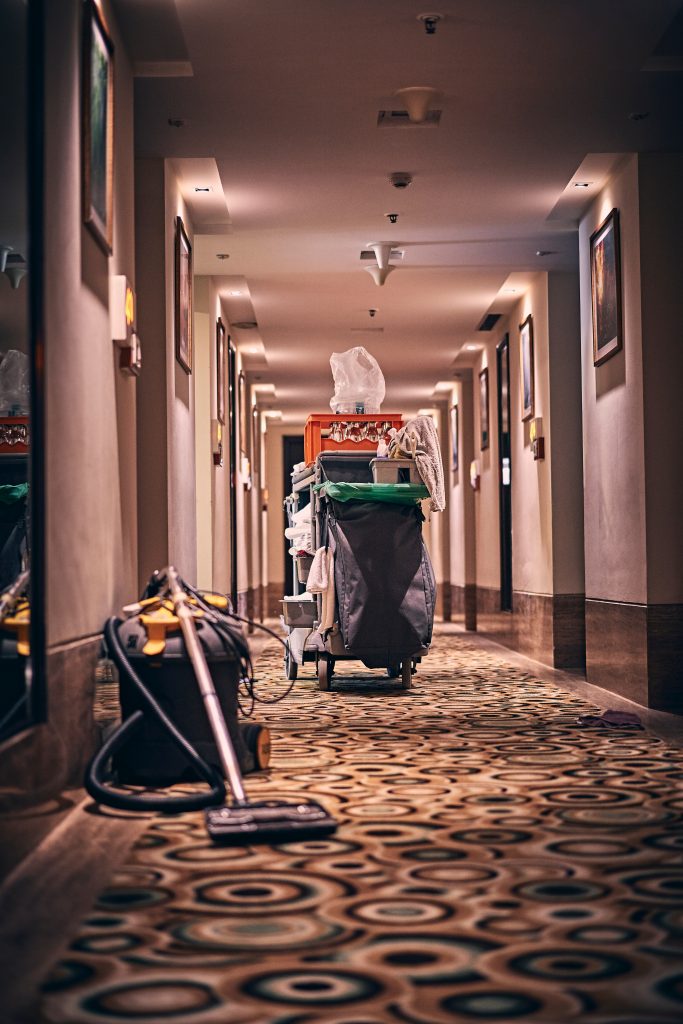 Janitorial services in commercial buildings during COVID-19